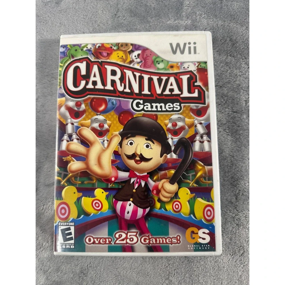 Carnival Games Nintendo Wii Video Game CIB Complete Global Star Software 2007